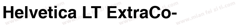 Helvetica LT ExtraCo字体转换